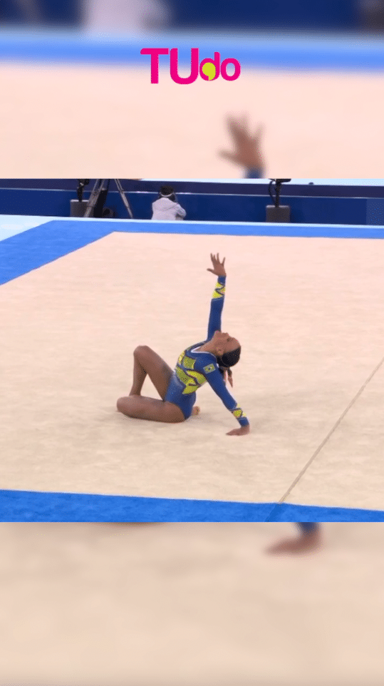 É prata! Assista performance final de Rebeca Andrade